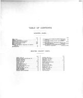 Table of Contents, Benton County 1909 Microfilm